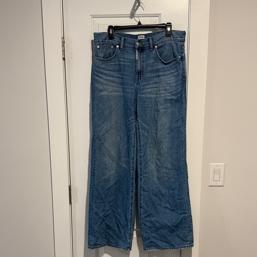 Madewell x Molly Dickson Blue Women's Wideleg Jeans